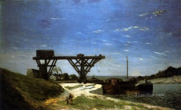 レナ橋とグルネル橋の間のパリのセーヌ川ポスト印象派原始主義ポール・ゴーギャン Oil Paintings